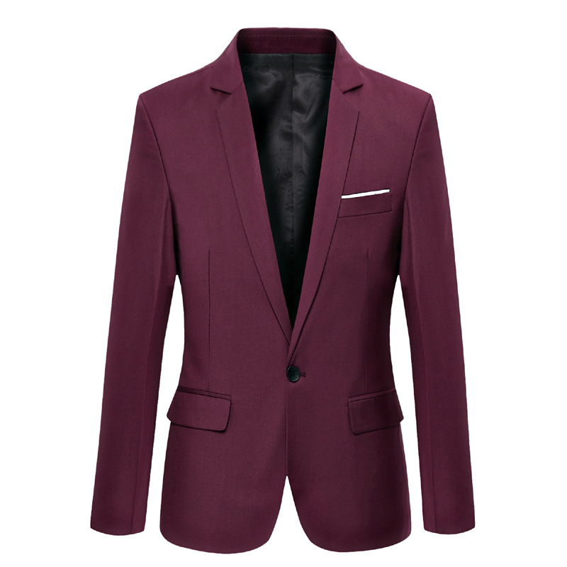 Suit Coat Men Solid Color Slim - Men'S Formal Wear For Marriage review and price