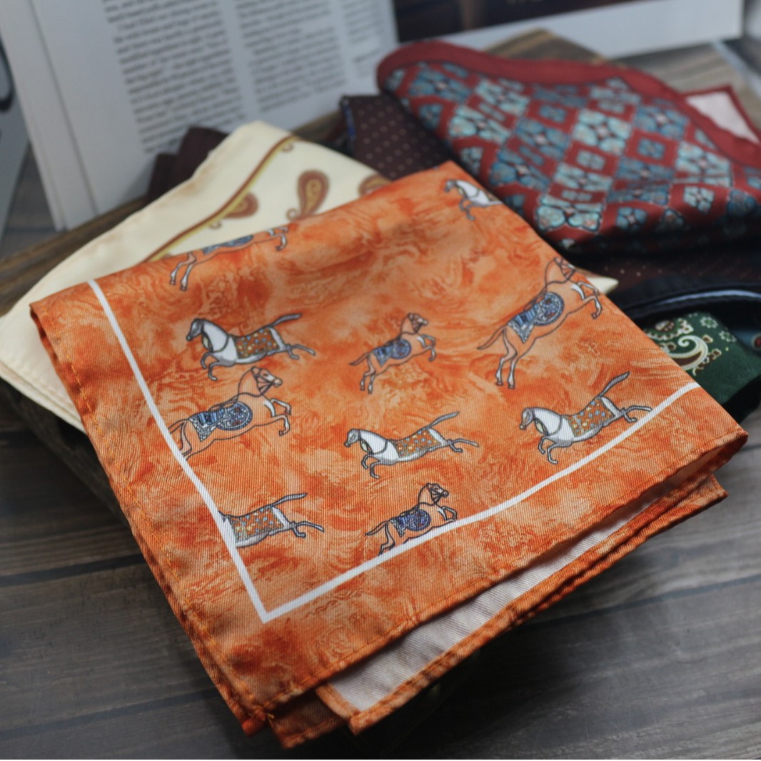 Vintage Print Pocket Square  M - Formal Wear Men H&M review and price
