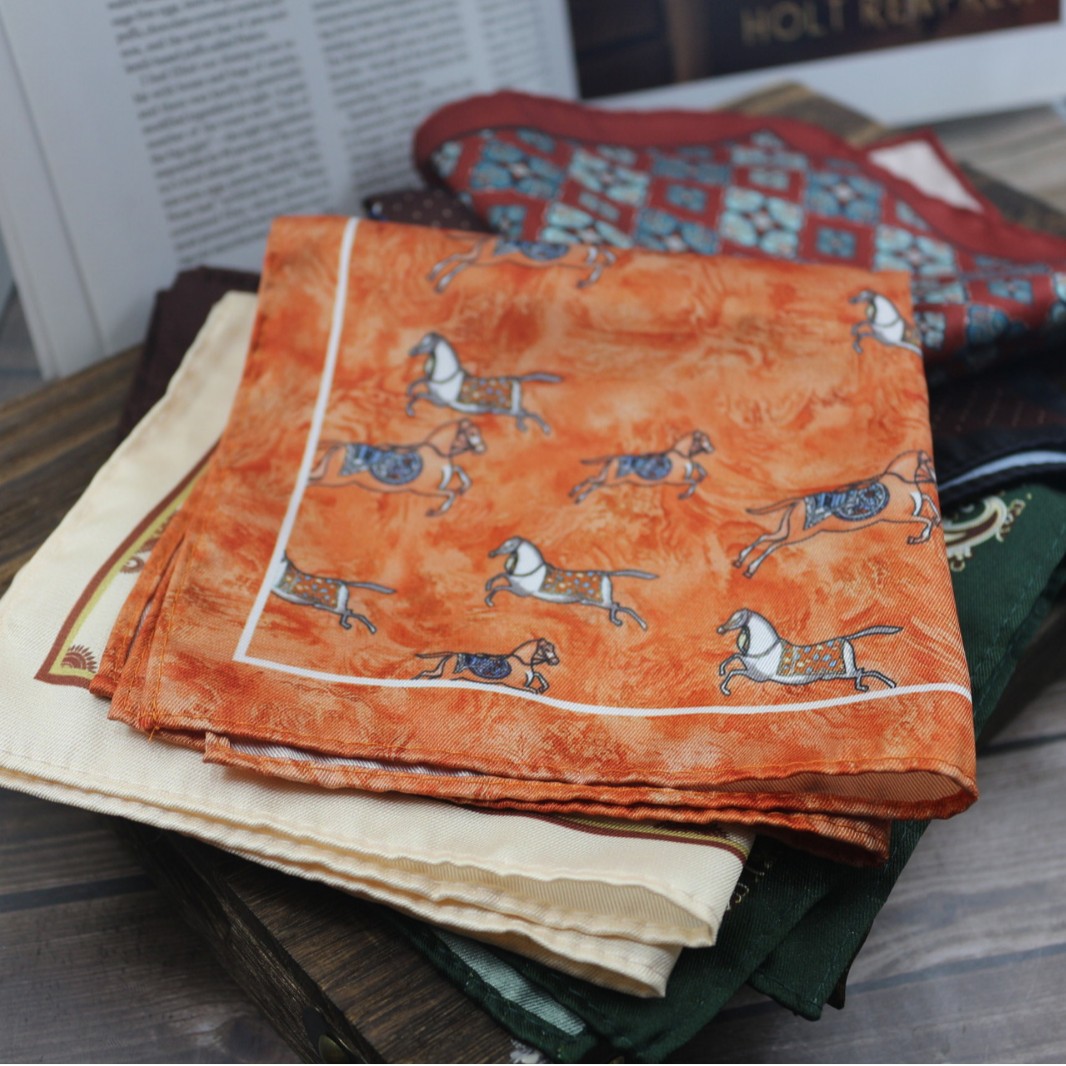 Vintage Print Pocket Square  M - Formal Wear Men H&M review and price