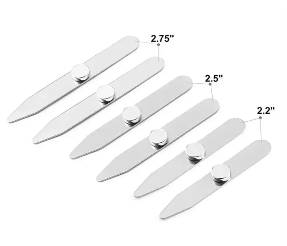 6Pcs Stainless Steel Collar St - Collar Stay Metal review and price