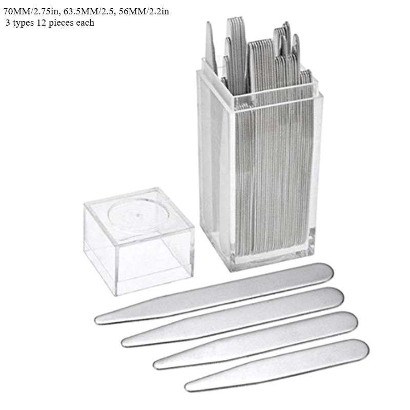 36pcs Stainless Steel Shirt Co - Collar Stay Metal review and price