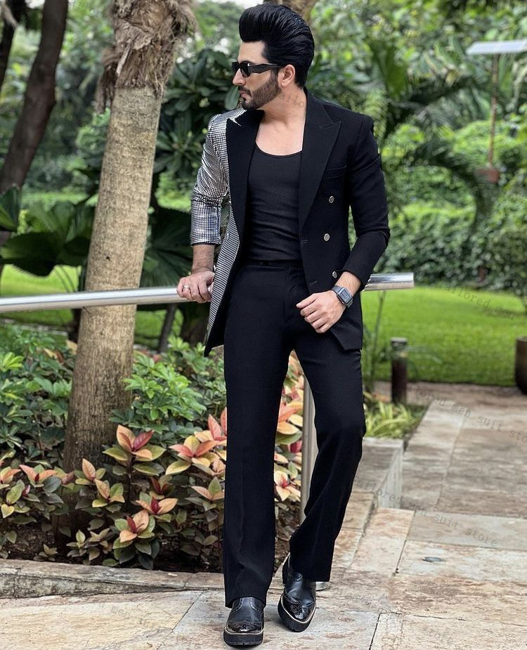 Black Men Suits Set 2 Pieces C - Men Formal Wear Wedding Guest review and price