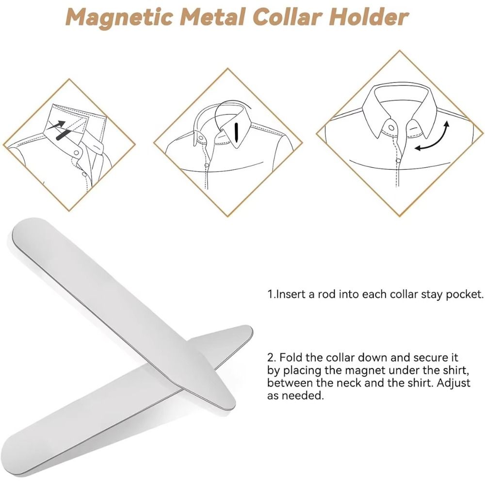 6Pcs Durable Stainless Steel C - Collar Stay Metal review and price