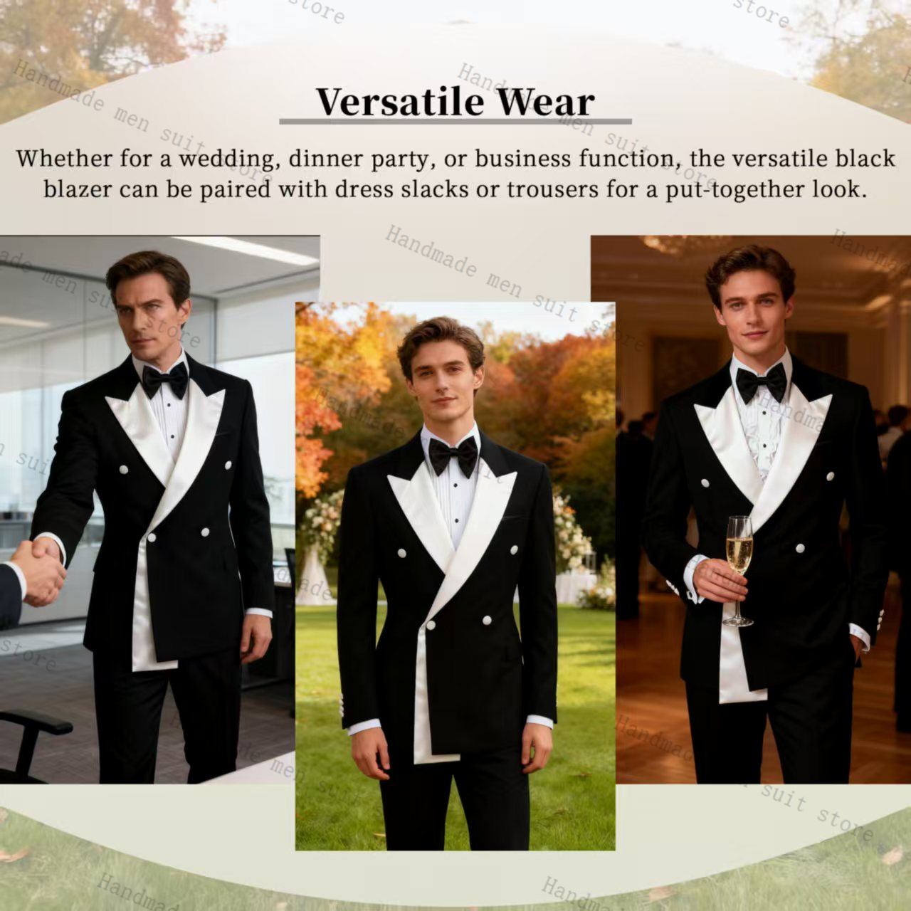 Autumn Men Suits 2 Piece Blaze - Men Formal Wear Wedding Guest review and price