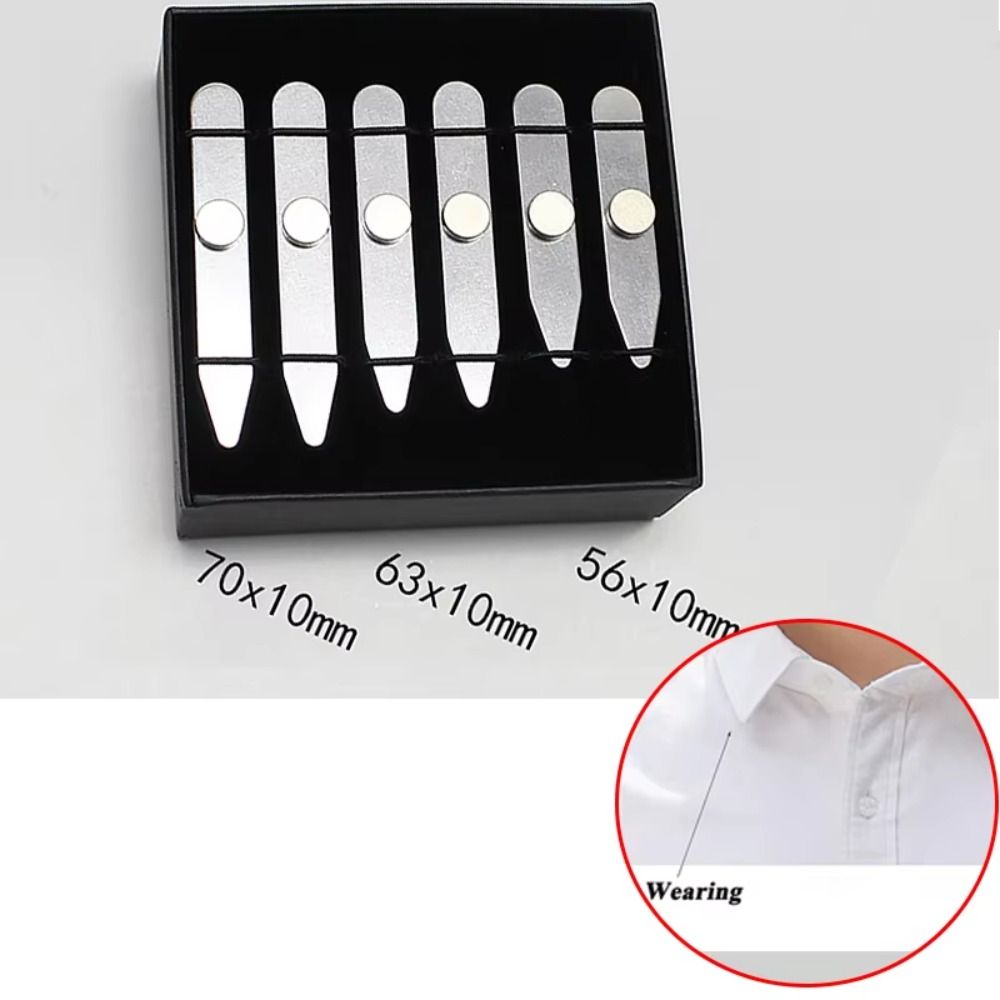 6Pcs New Stainless Steel Colla - Collar Stay Metal review and price