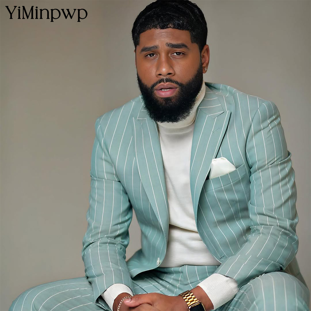 YiMinpwp Light Green Men's Str - Men Formal Wear Wedding Guest review and price