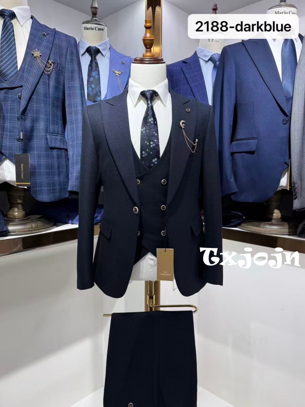Dark Blue Men's Formal Suit Se - Men Formal Wear Wedding Guest review and price