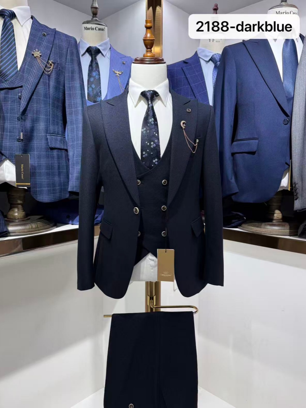 Dark Blue Men's Formal Suit Se - Men Formal Wear Wedding Guest review and price